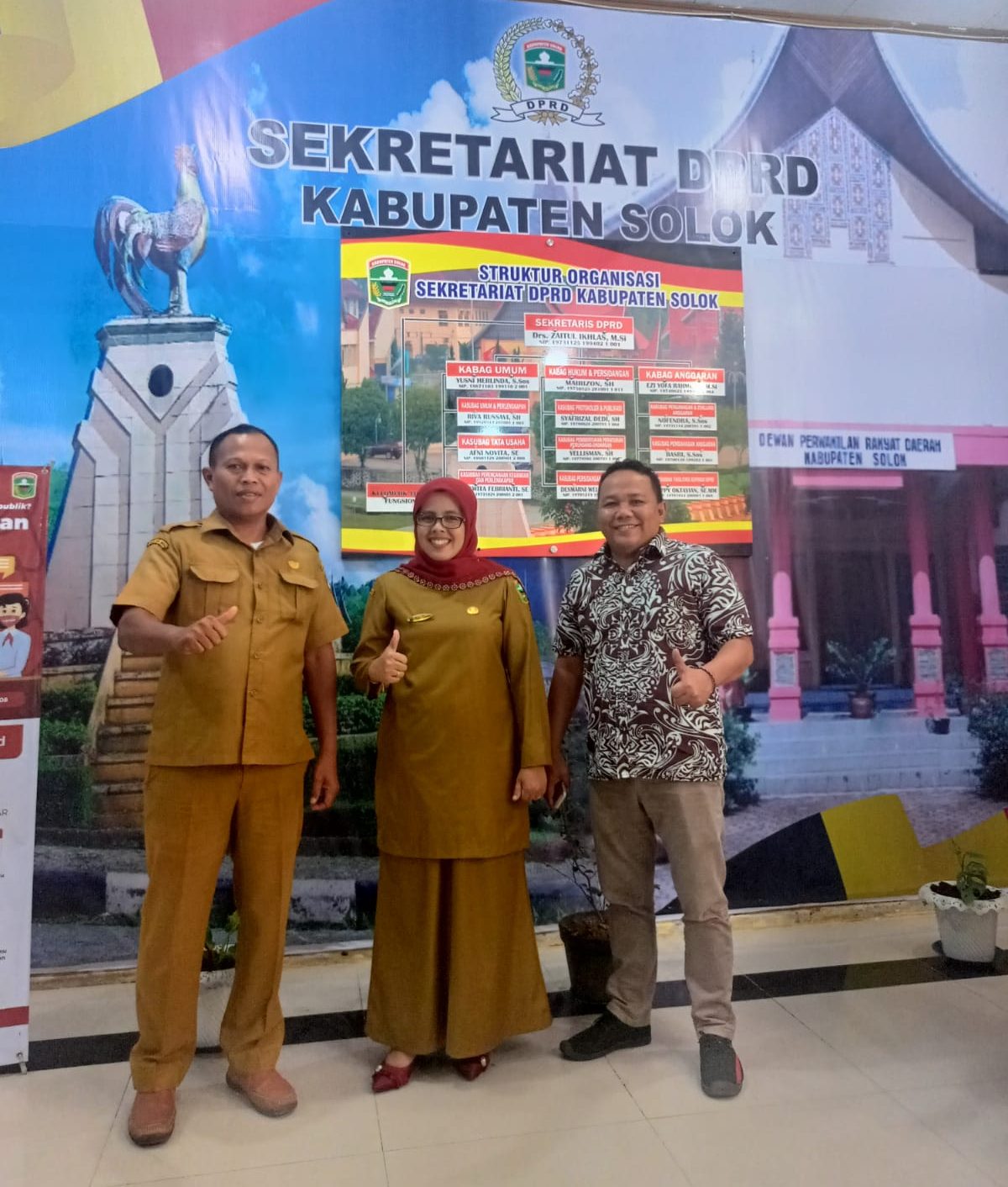 Kunjungan pimpinan DPRD Kabupaten Limapuluh Kota dan Kabupaten Solok Selatan ke DPRD Kabupaten Solok, Senin (12/9/22).