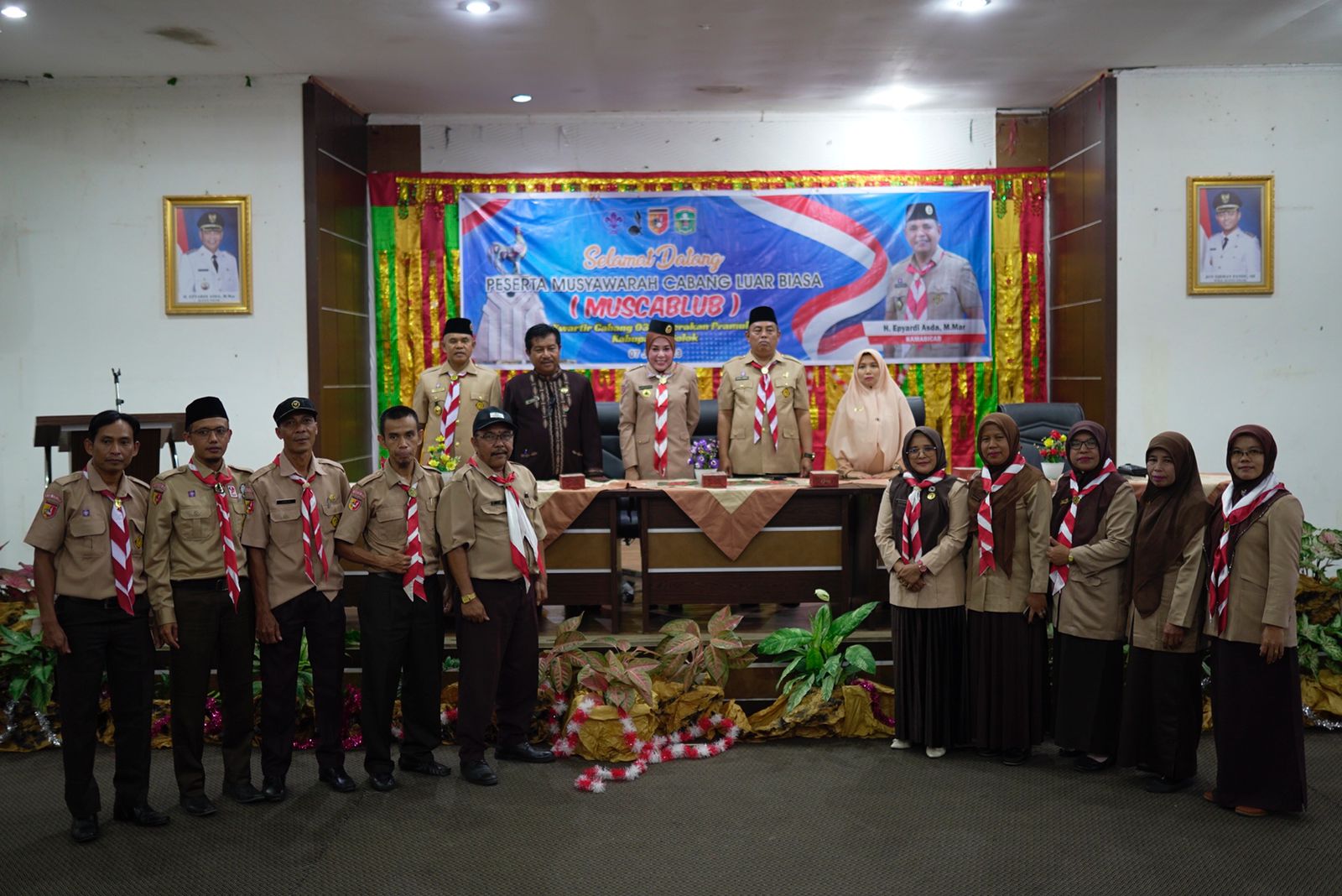 Musyawarah Cabang Luar Biasa (Muscablub) Gerakan Pramuka Kwarcab 0302 Solok, Jumat (8/7/23).