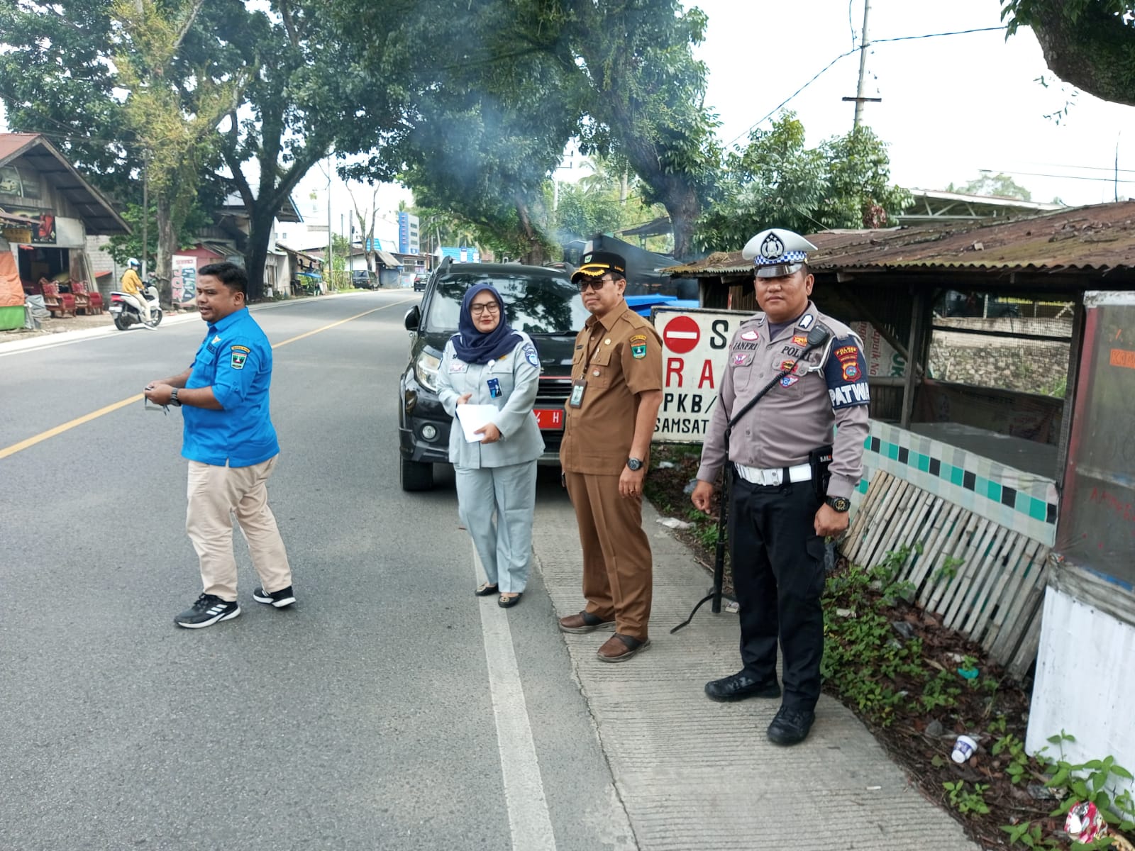 Polres melakukan razia gabungan di Salayo (dok foto **)